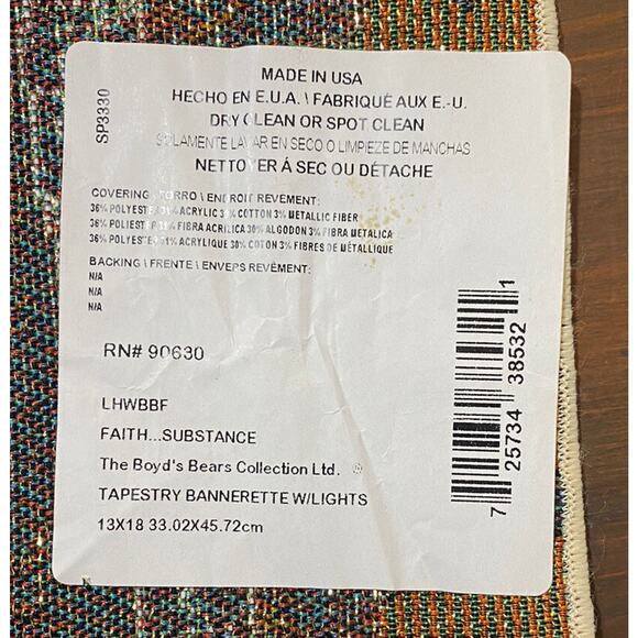 NWT The Boyd's Bear Collection Manual Woodworkers 2 Bear Angels Faith Tapestry - Picture 11 of 13